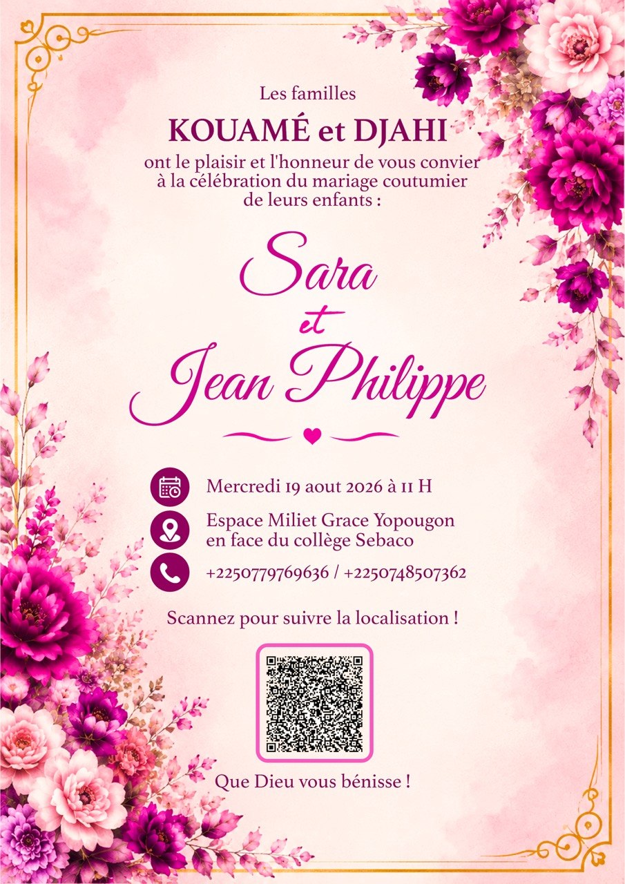 Carte d’invitation
